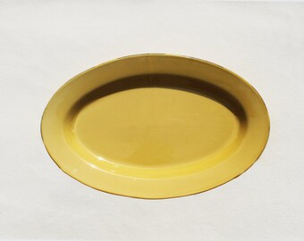 Grande Gamboge Ceramic Oval Serving Platter