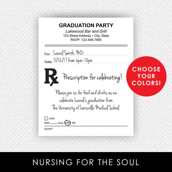 Pharmacy Graduation Invitation Template 6