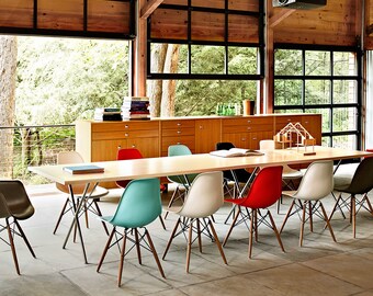 Retro Vintage Modern Designer DSW Plastic Dining Chair Eiffel Style - 9 Colours Available