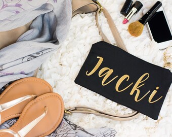Personalized Makeup Bag - Best Friend Gift - Bridesmaid Gift - Custom Makeup Bag - Bridesmaid Makeup Bag - Cosmetic Bag - Gifts for Teachers