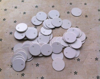 20 blank white labels