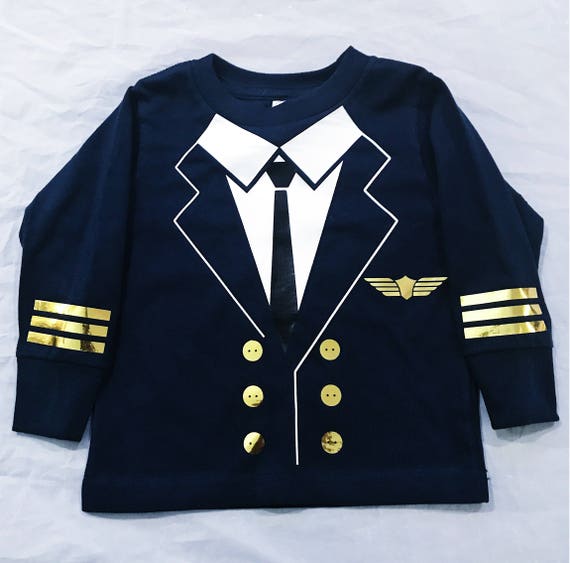 Pilot T-Shirt Long sleeve - Toddler, Costume, Halloowen, Dress up