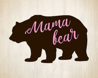 Download Mama bear svg file | Etsy