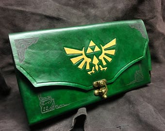 Nintendo Switch Case - Leather Zelda themed Nintendo Switch carrying case