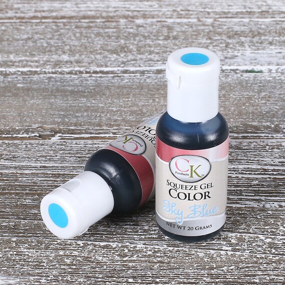 Sky Blue Food Coloring Gel, Light Blue Frosting Dye, Cake Decorating ... Sky Blue Food Coloring Gel, Light Blue Frosting Dye, Cake Decorating ...