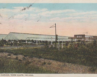 Davis Garden Terre Haute Indiana Vintage Postcard