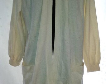 BIG HOLIDAY SALE-80s Vintage St John Separates Cardigan Sweater-Oversized-48" Bust-Size 16-Large-Marie Gray