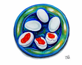 Soft Boiled Eggs Print-Limited Edition- Sold Individually or as Set of 3!