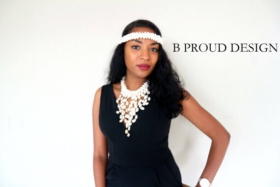 COWRIE SHELL NECKLACE + headband