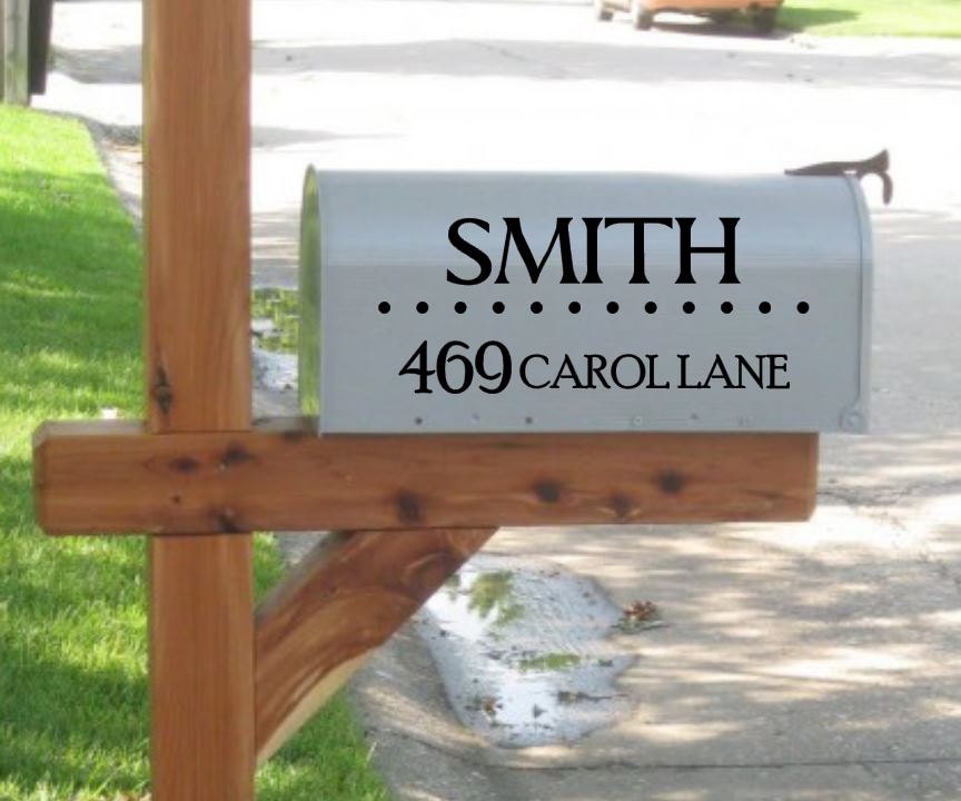 Vinyl Mailbox Decal Personalized mailbox vinyl