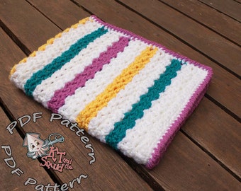 Easy Crochet afghan pattern, baby blanket pattern, crochet throw patten, easy baby blanket pattern, crochet pattern permission to sell