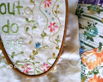 motto sampler to stitch : use it up, wear it out