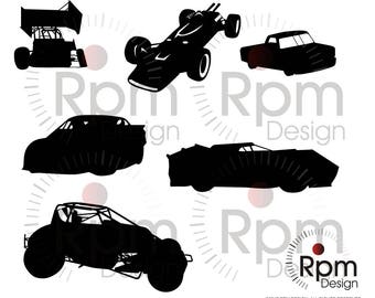 Racing SVG_Cricut_Silhouette_Cut File_Race Car SVG_Racecar_Sprint Car svg_DXF FILE_CNC_Laser_Cuttable_Digital File, Download