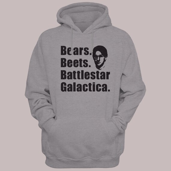 The Office TV Show "Bears Beets Battlestar Galactica" Hooded Sweater Hoodie Sweatshirt