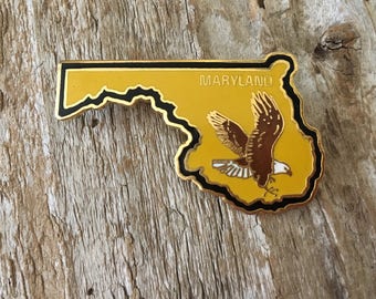 Souvenir State Tack Pins Maryland with Eagle