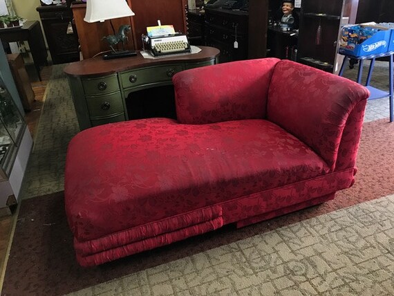 Red chaise lounge or love seat