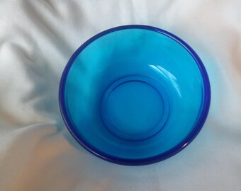 Vintage Vibrant Blue Bowl