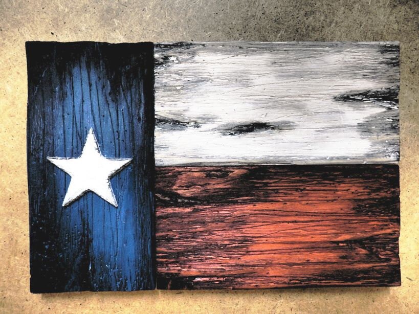 Texas Flag wall art One of a kind wooden vintage home decor Texas Flag wall art One of a kind wooden vintage home decor