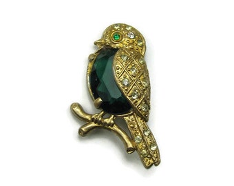 Vintage Jelly Belly Style Bird Brooch
