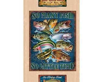 So Many Fishes panel from Quilting Treasures