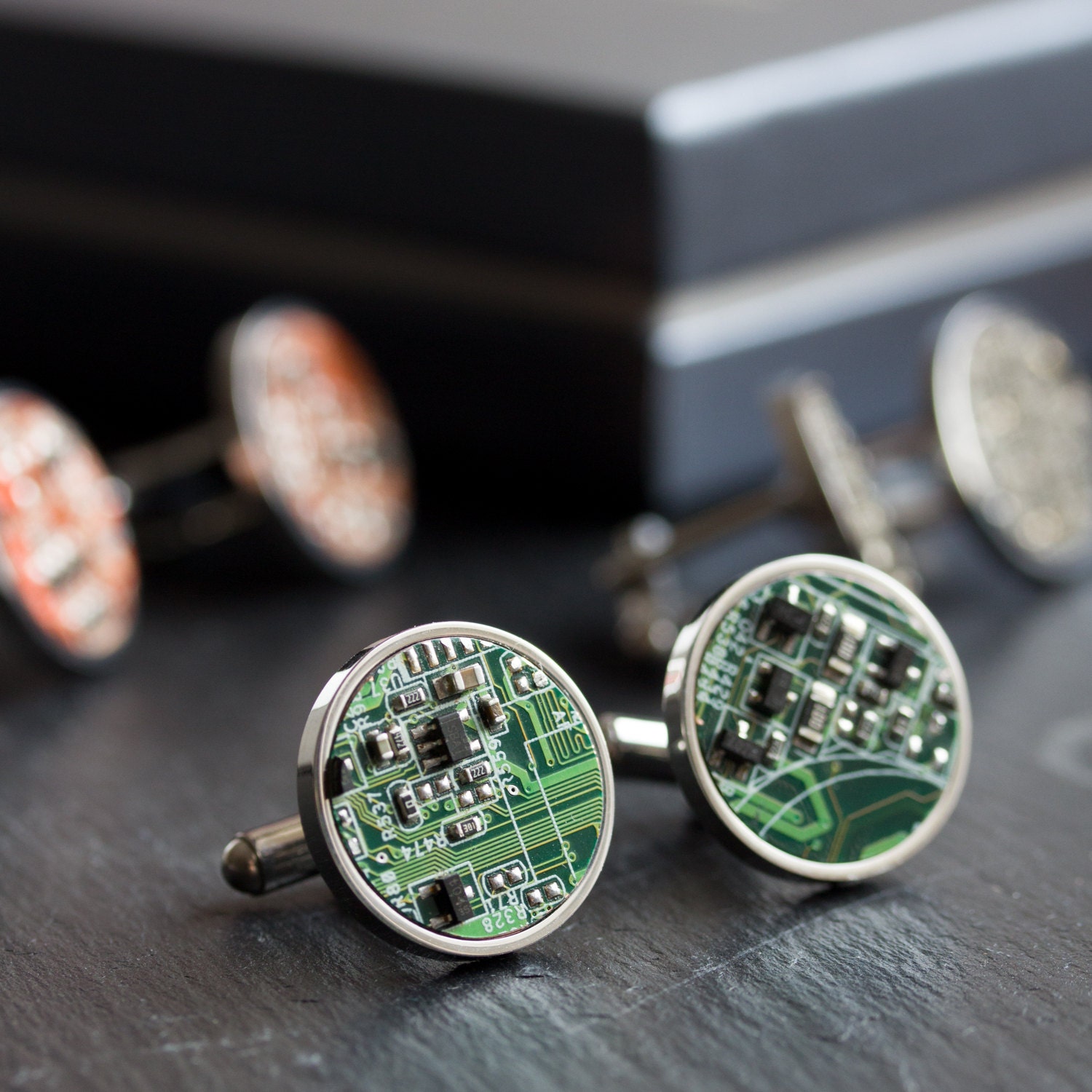 Unique cufflinks Circuit board Cufflinks stainless steel