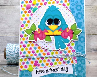 Bird Die Cut Card, Have a Tweet Day