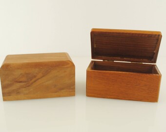 Walnut Wood Trinket Box 1 Piece