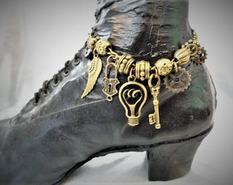 Steampunk Boot Jewelry Bracelet Anklet #3