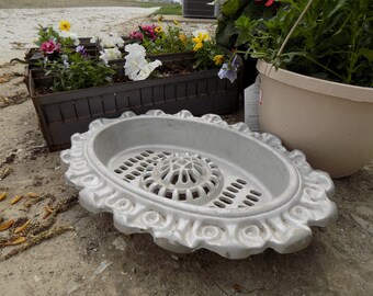 Ornate Oval Metal Vent Grate Architectural Salvage Vintage Register Cover a, Register Cover, Architectural Salvage Grate, Vent