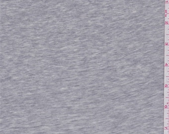 Steel Heather Grey Jersey Knit, Fabric By The Yard