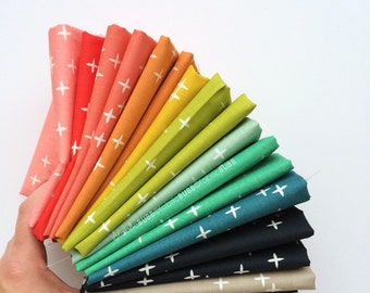 Wink Fat Quarter Bundle by Birch Fabrics, Mod Basics 3, Organic Cotton