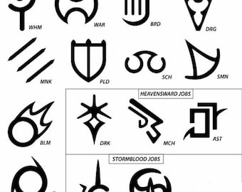 FFXIV Job Icon Vinyl Decals