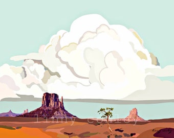 Monument Valley Landscape 14x11