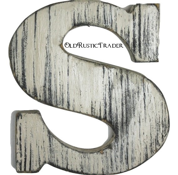 Rustic wall letters home decor letter 8 inch large letter wall