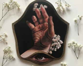 Filler-Flower (I) Archival Print Mounted to Wood