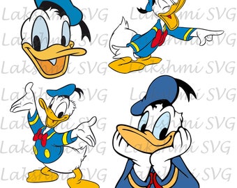 Donald duck svg | Etsy