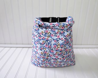 Rifle Paper Co Fabric - Lunch Bag - Floral Lunch Bag - Rifle Paper Print - Insulated Lunch Bag - Lunch Tote