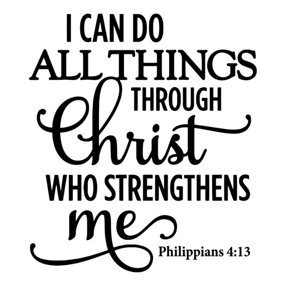 Philippians 4:13 Decal