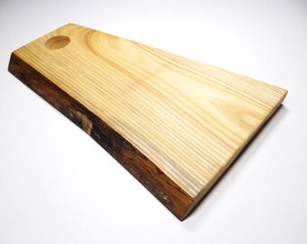 Ash wood cutting board, rustic cheese board, christmas gift, cutting board, rustic decor (034)