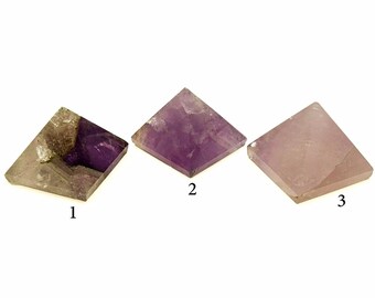 Amethyst Thumbnail Stone Pyramid (YOU CHOOSE!)-1.0-2.0 cm (Reiki/Chakra) A