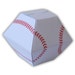 Baseball Gift Box Digital PDF Favor Party Printable Color Template
