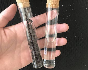 30ml Empty Glass Transparent Clear Bottles With Cork Stopper Glass Vials Jars Storage Bottles Test Tube Jars 24pcs/lot