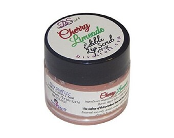 Cherry Limeade Lip Scrub, All Natural Nourishing Formula, 1/4 oz, Diva Stuff