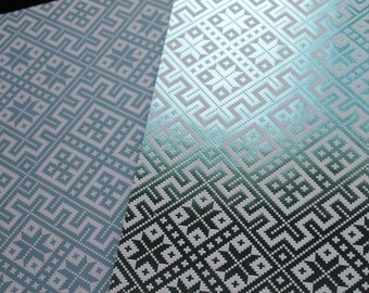 2 sheets of paper blue mirror of 30.5 x 30.5 cm for crafting, scrapbooking, 230 gr 1325