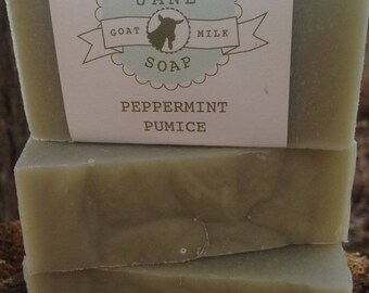 Peppermint Pumice Goat Milk Soap