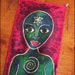 Starseed Mu Mermaid Silk Scarf Hanging
