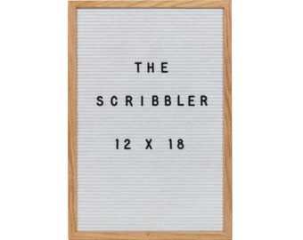 Felt Letter Board White 12X18 With 346 Letters, Numbers, Emoji and Symbols. Includes Free Letter Pouch
