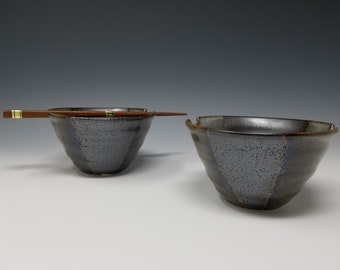 Japanese, Rice Bowls w/ Chopsticks, Set of 2