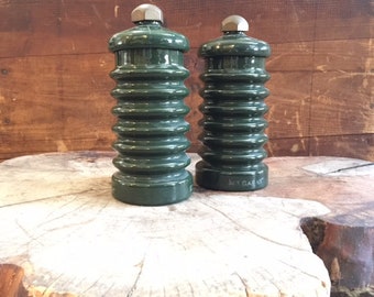 Vintage Green Ceramic Insulator XL (2)