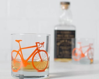 VITAL BIKE GLASSWARE screen printed bicycle glasses rocks or pint